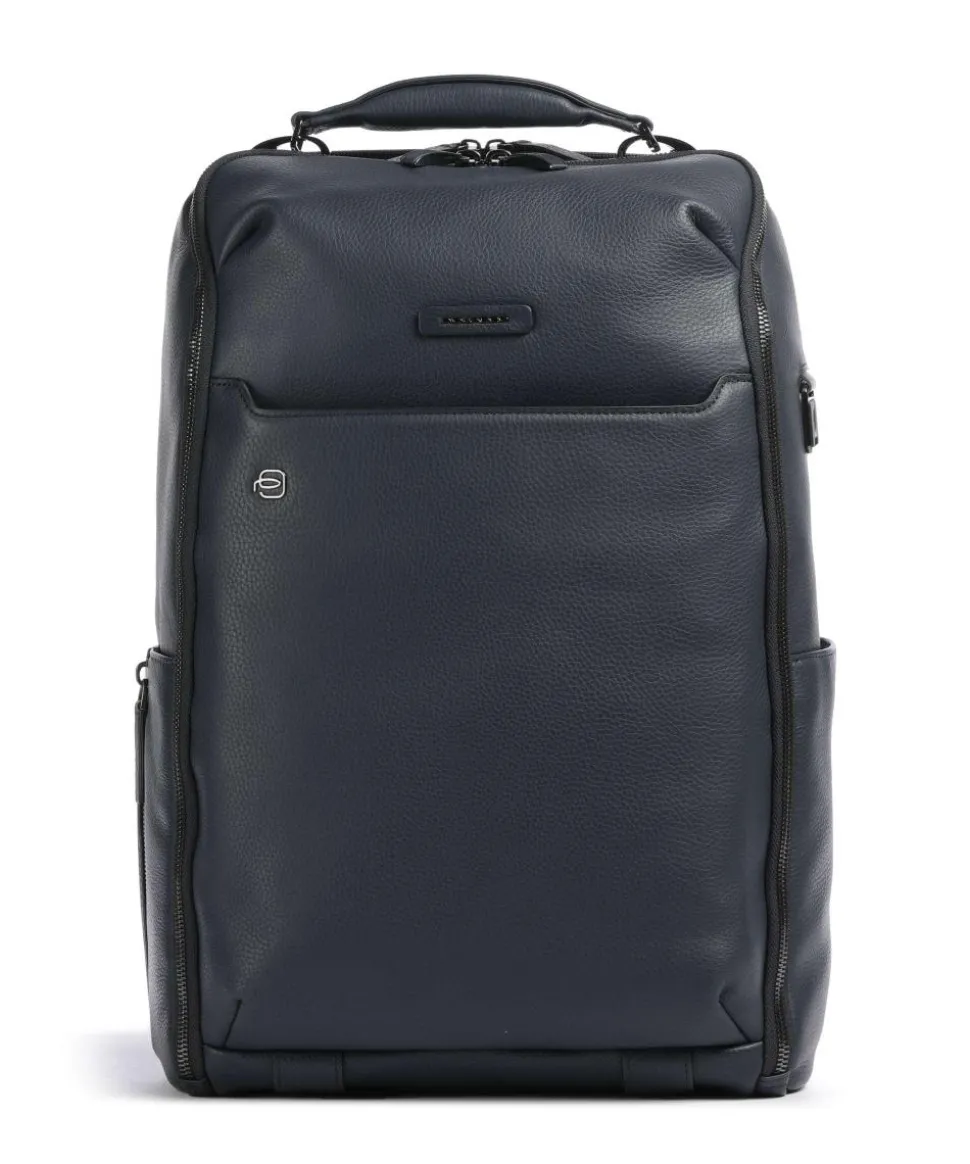 Modus Special Reiserucksack 15″ genarbtes Rindsleder dunkelblau