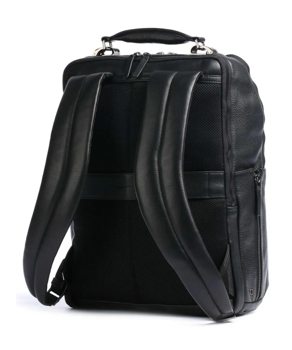 Modus Special RFID Laptop-Rucksack 15″ Leder schwarz