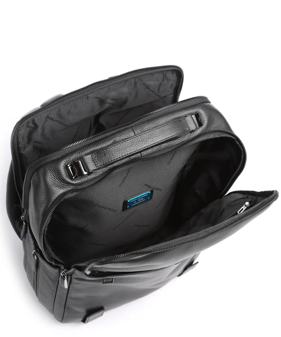 Modus Special RFID Laptop-Rucksack 15″ Leder schwarz