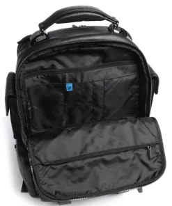 Modus Special RFID Laptop-Rucksack 14″ genarbtes Rindsleder schwarz