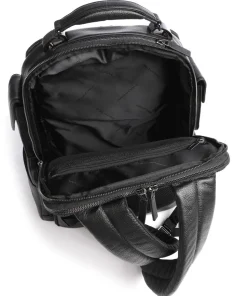 Modus Special RFID Laptop-Rucksack 14″ genarbtes Rindsleder schwarz