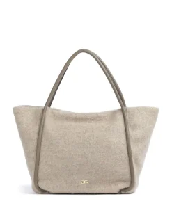 Mohair Willow Shopper Textil hellgrau