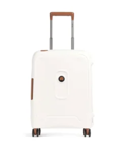 Moncey 4-Rollen Trolley weiß/braun 55 cm