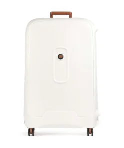 Moncey 4-Rollen Trolley weiß/braun 82 cm