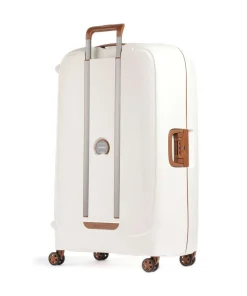 Moncey 4-Rollen Trolley weiß/braun 82 cm