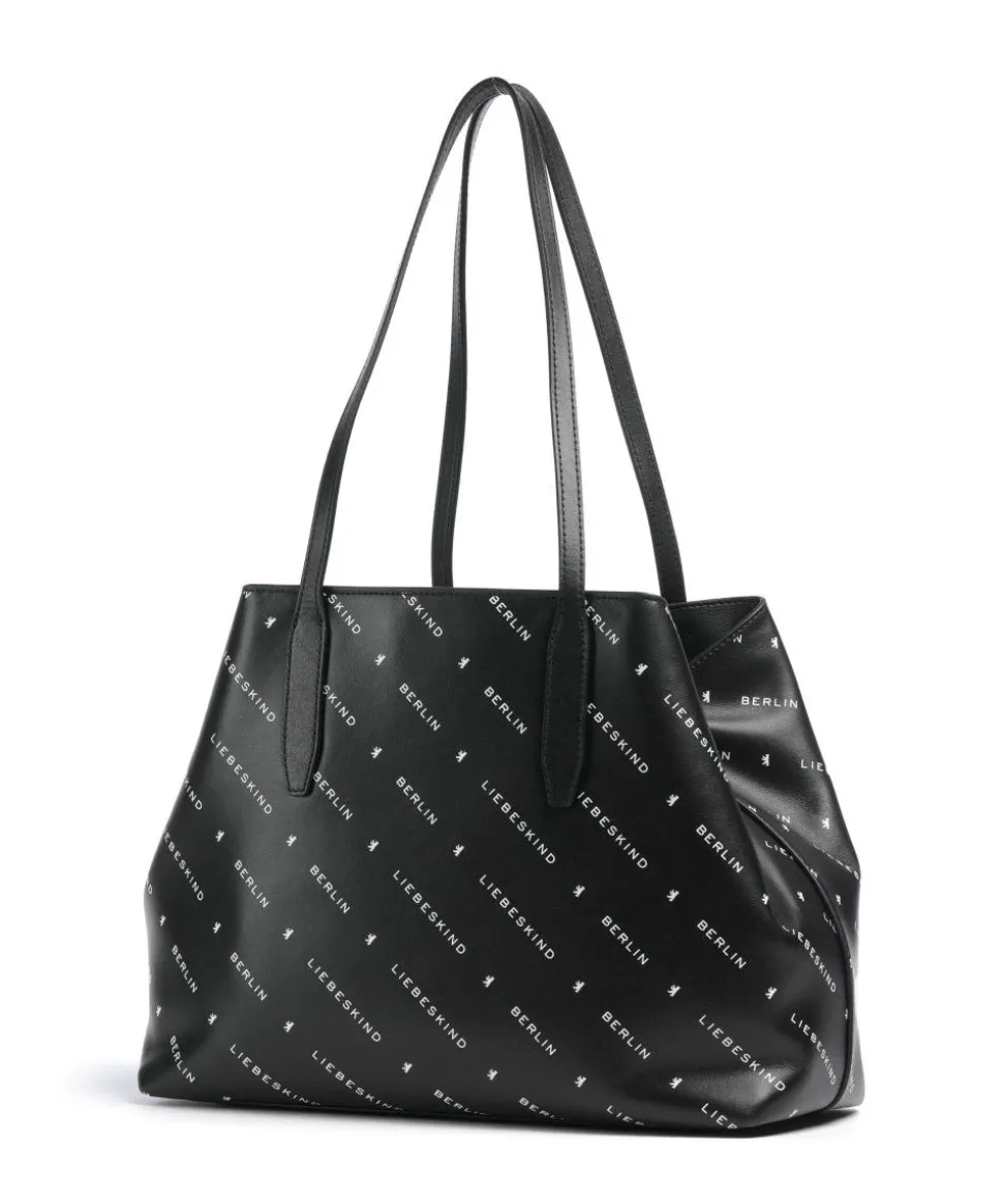 Monogram Soft Nappa M Shopper fein genarbtes Leder schwarz