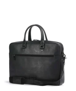 Montana Aktentasche 15″ fein genarbtes Rindsleder schwarz