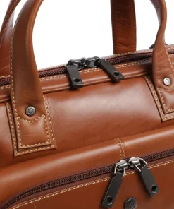 Montana Aktentasche 15″ fein genarbtes Rindsleder braun