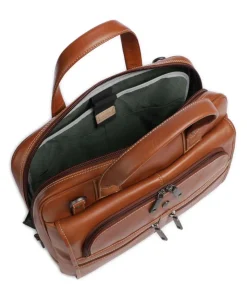 Montana Aktentasche 15″ fein genarbtes Rindsleder braun