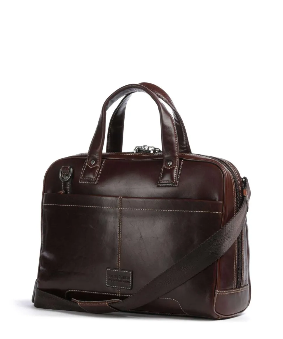 Montana Aktentasche 15″ fein genarbtes Rindsleder mahagoni