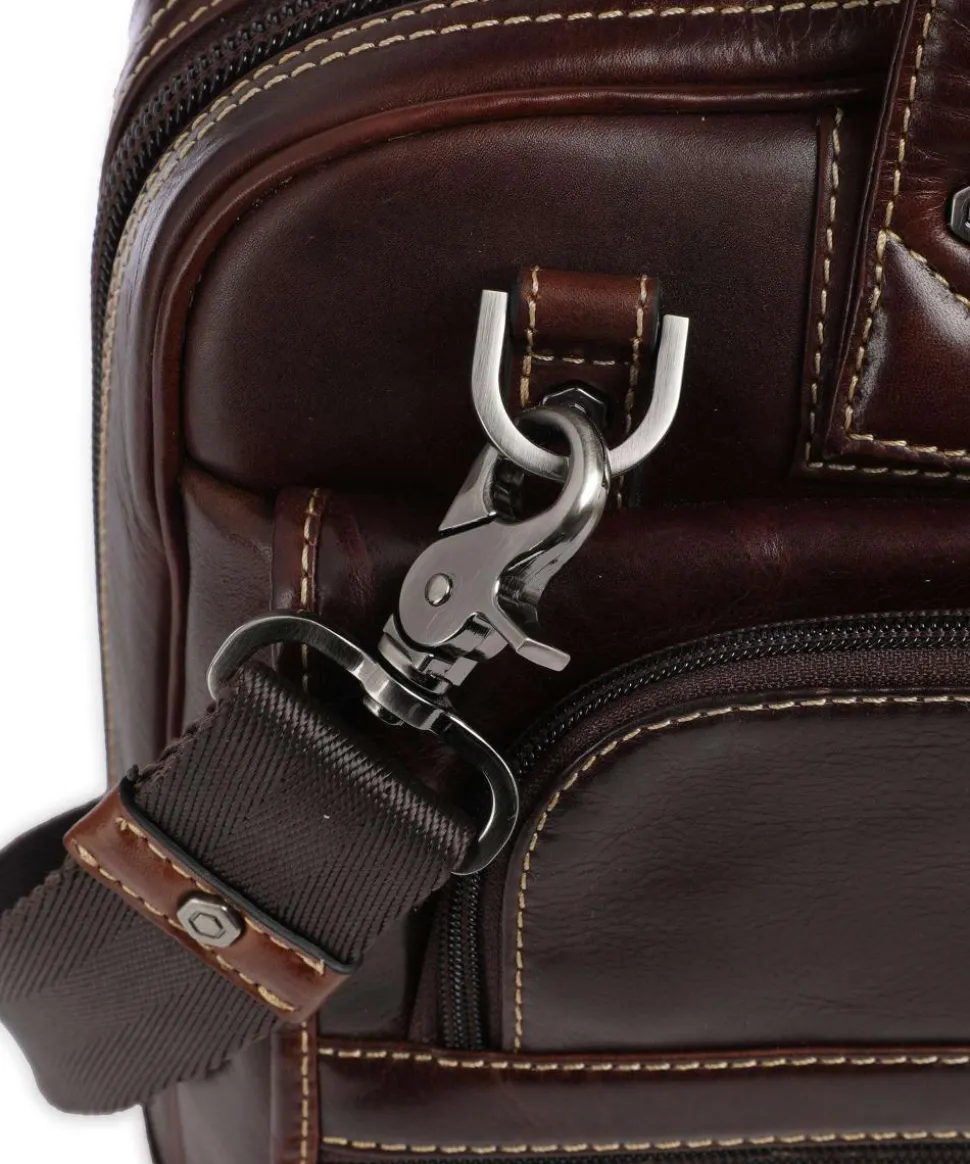 Montana Aktentasche 15″ fein genarbtes Rindsleder mahagoni