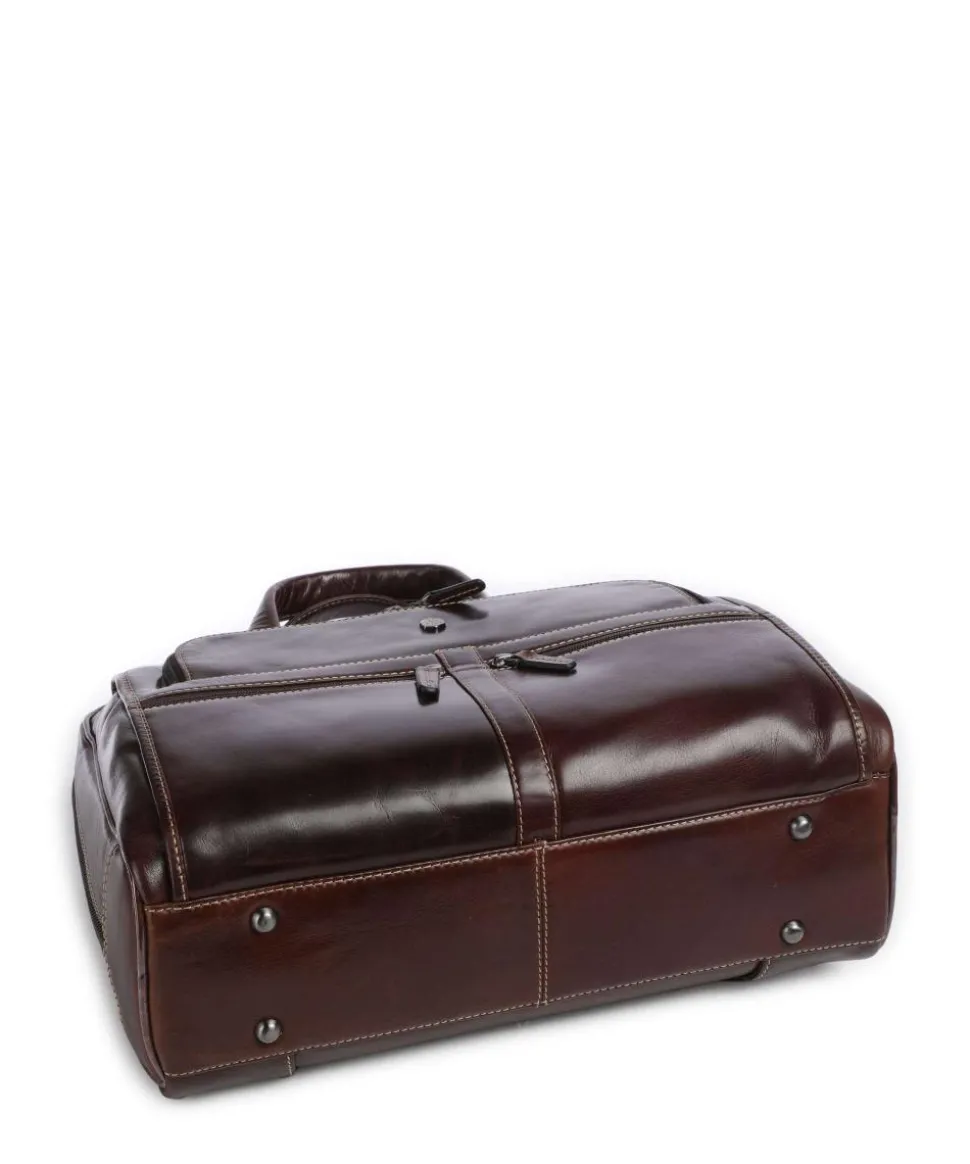 Montana Aktentasche 15″ fein genarbtes Rindsleder mahagoni