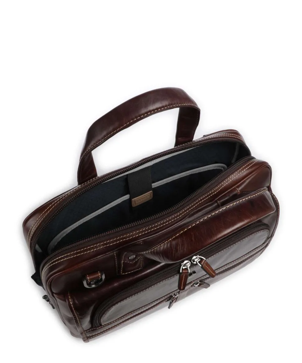 Montana Aktentasche 15″ fein genarbtes Rindsleder mahagoni