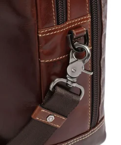 Montana Aktentasche 15″ fein genarbtes Rindsleder dunkelbraun