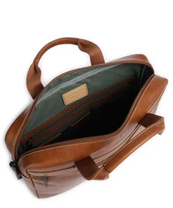 Montana Aktentasche 15″ genarbtes Rindsleder cognac