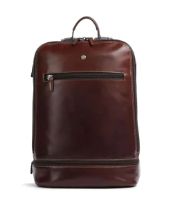 Montana Rucksack 15″ fein genarbtes Rindsleder dunkelbraun