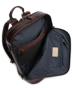 Montana Rucksack 15″ fein genarbtes Rindsleder dunkelbraun