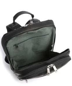 Montana Rucksack 15″ glattes Leder schwarz