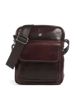 Montana Umhängetasche Rindsleder dunkelbraun