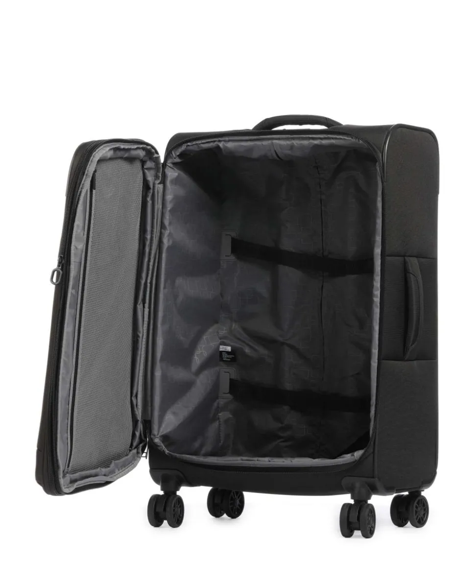 Monthelys 4-Rollen Trolley schwarz 67 cm