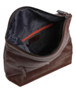 Montreal 26N Rucksack genarbtes Leder dunkelbraun