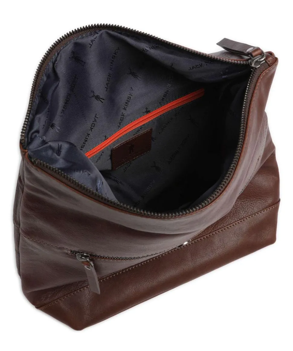 Montreal 26N Rucksack genarbtes Leder dunkelbraun