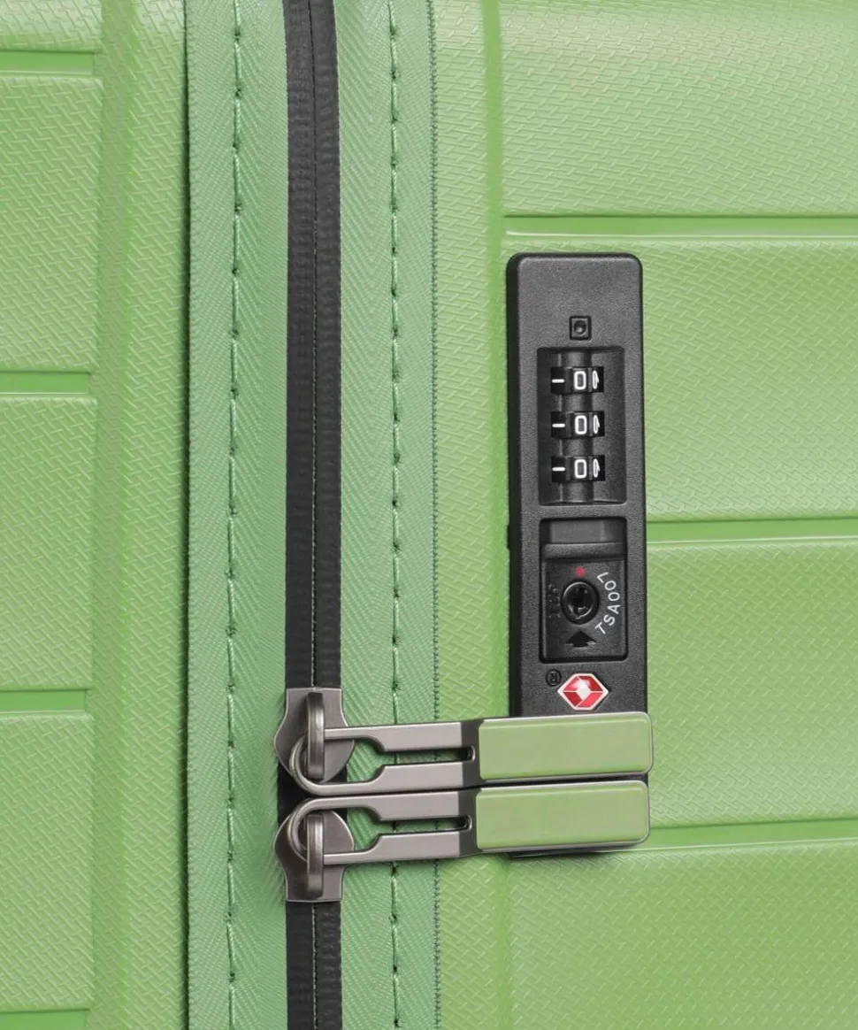 Mooby 4-Rollen Trolley grün 77 cm