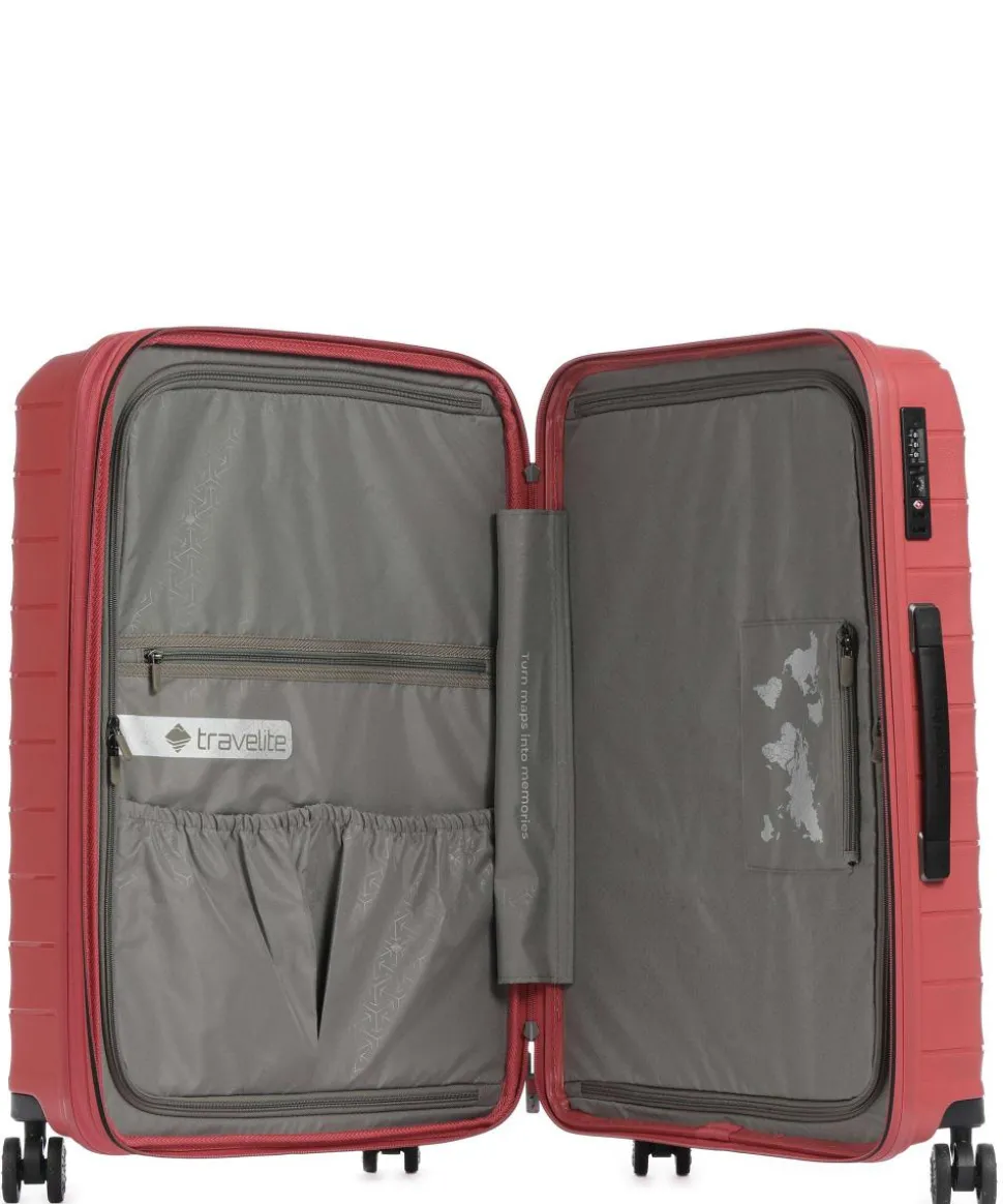 Mooby 4-Rollen Trolley koralle 66 cm