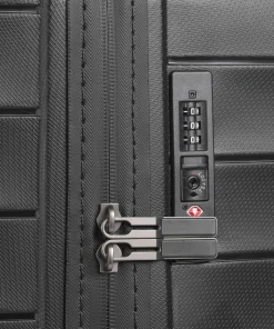 Mooby 4-Rollen Trolley schwarz 77 cm