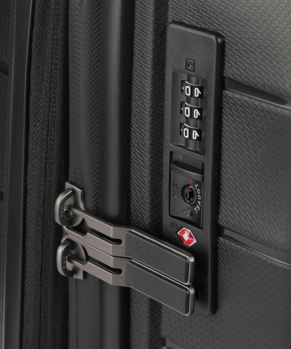 Mooby 4-Rollen Trolley Set schwarz 3-tlg.