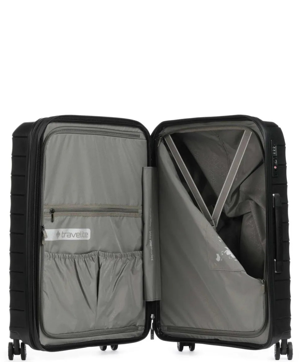 Mooby 4-Rollen Trolley Set schwarz 3-tlg.