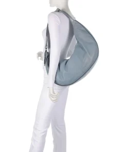 Moon Sheep Natural L Beuteltasche Schafsleder blaugrau