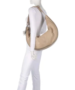 Moon Sheep Natural L Beuteltasche Schafsleder beige