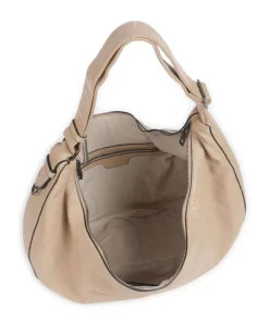 Moon Sheep Natural L Beuteltasche Schafsleder beige