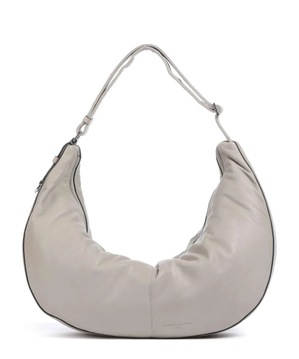 Moon Sheep Natural L Beuteltasche Schafsleder grau/beige