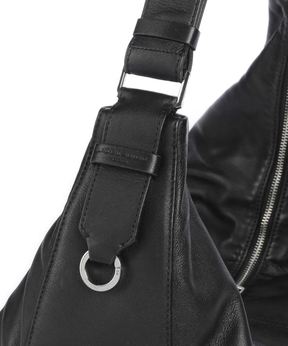 Moon Sheep Natural L Beuteltasche Schafsleder schwarz