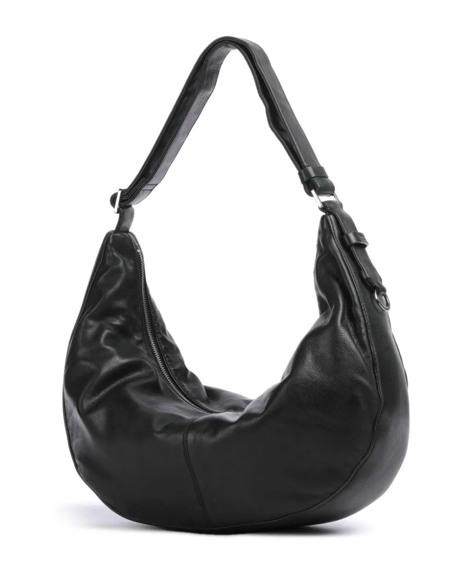 Moon Sheep Natural M Beuteltasche Schafsleder schwarz