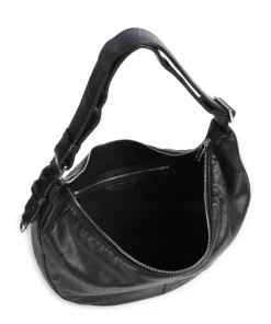 Moon Sheep Natural M Beuteltasche Schafsleder schwarz