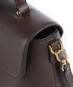 Moonlight S Handtasche genarbtes Leder dunkelbraun