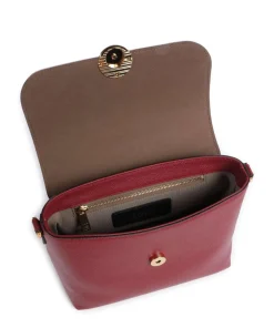 Moonlight S Handtasche genarbtes Leder wein