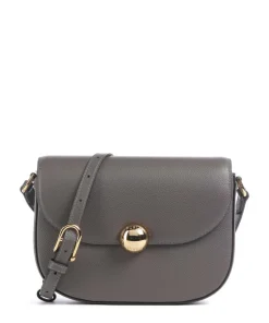 Moonlight S Umhängetasche genarbtes Leder dunkelgrau