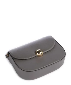 Moonlight S Umhängetasche genarbtes Leder dunkelgrau