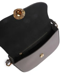 Moonlight S Umhängetasche genarbtes Leder dunkelgrau