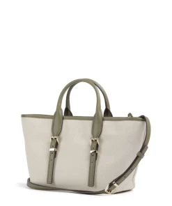 Moore Handtasche Canvas beige/grün