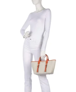 Moore Handtasche Canvas beige/orange