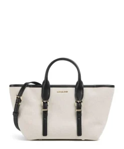 Moore Handtasche Canvas beige/schwarz
