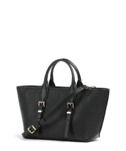 Moore Handtasche genarbtes Rindsleder schwarz