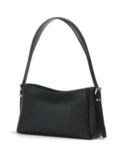 Moore Schultertasche genarbtes Rindsleder schwarz