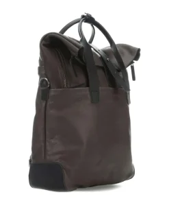 Mount Ivy XL Rolltop Rucksack 13″ genarbtes Rindsleder braun