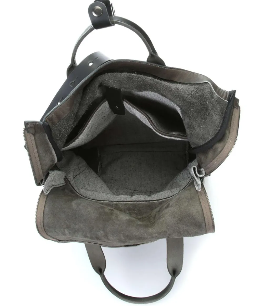 Mount Ivy XL Rolltop Rucksack 13″ genarbtes Rindsleder braun